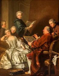 Carle Van Loo und seine Familie