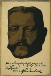 Porträt von Generalfeldmarschall Paul von Hindenburg