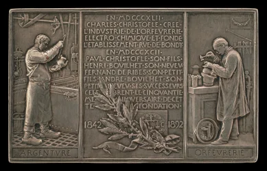 Fünfzigjähriges Jubiläum der Christofle-Gesellschaft, 1842-1892 [Rückseite]