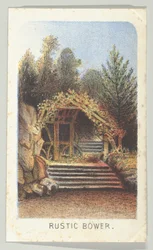 Rustic Bower, aus der Serie, Ansichten im Central Park, New York, Teil 3, 1864