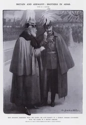 König Edward VII. als Oberst der preußischen Dragoner und Kaiser Wilhelm II. als britischer Feldmarschall