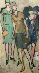 Figur und junges Mädchen in einem Pullover