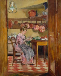 Madame Valtat in der Küche