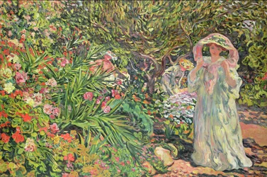 Madame Valtat im Garten