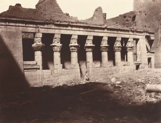 Philae, Innenhof, Westkolonnade