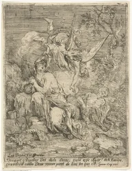 Hagar und Ismael in der Wüste