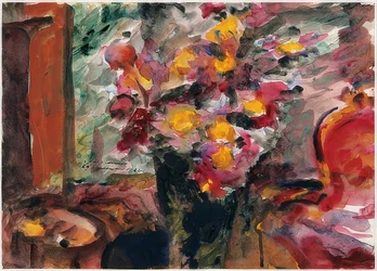 Blumenvase auf einem Tisch