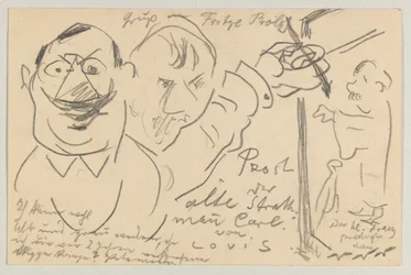 Lovis Corinth an Carl Strathmann: Postkarte, Poststempel 10. August 1904
