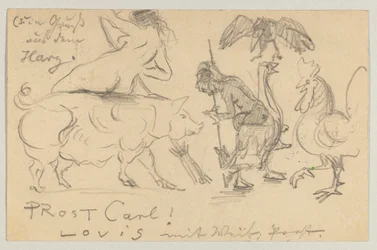 Lovis Corinth an Carl Strathmann: Postkarte, Poststempel 21. Juli 1905