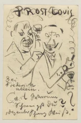 Lovis Corinth an Carl Strathmann: Postkarte, Poststempel 30. Oktober 1907