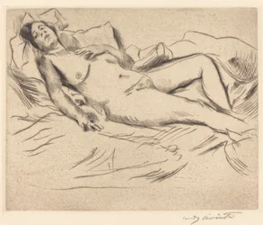 Schlafende Frau, 1912