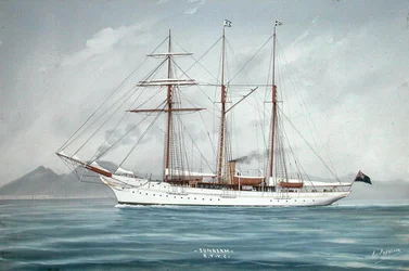 Die Sunbeam unter Segel (siehe 197337)