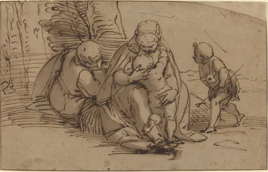 Heilige Familie mit dem kleinen Johannes dem Täufer