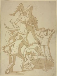 Übereinanderpurzelnde stereometrische Figuren (Kopie)