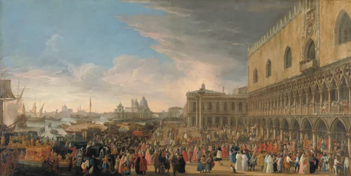 Der Einzug des französischen Botschafters in Venedig im Jahr 1706