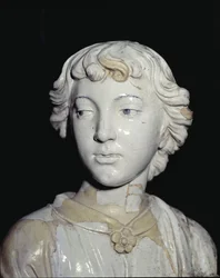 Engel, der eine Kerze hält (Detail)