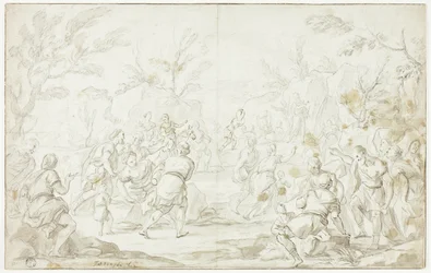 Moses schlägt den Felsen