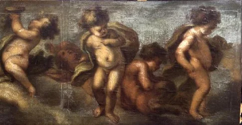 Putti beim Spielen (Detail)