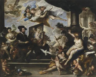 Rubens malt das Allegorie des Friedens