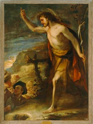 Johannes der Täufer, predigend