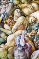 Verdammte in der Hölle, aus dem Freskozyklus Jüngstes Gericht