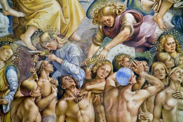 Auserwählte, aus dem Freskenzyklus des Jüngsten Gerichts