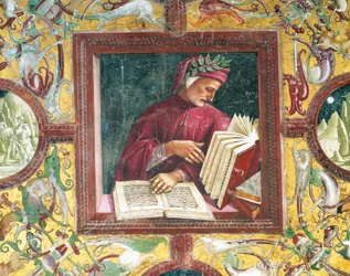 Italien, Region Umbrien, Orvieto, Kathedrale, Kapelle der Madonna di San Brizio, Porträt von Dante Alighieri