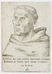 Martin Luther, Büste in Dreiviertelansicht