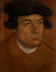 Porträt eines Mannes mit schwarzer Mütze