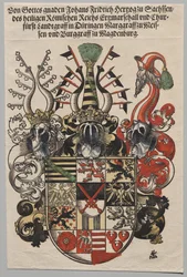 Wappen Johanns Friedrichs, Kurfürsten von Sachsen, genannt der Großmütige