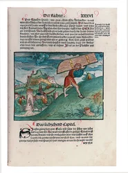 Illustration aus dem Alten Testament, Teil II, Josua - Ester, aus der von Martin Luther übersetzten Bibel, Wittenberg, 1524