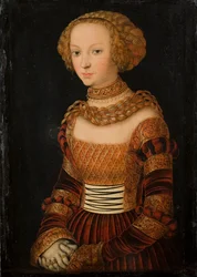 Porträt einer jungen Frau. Prinzessin Emilia von Sachsen?