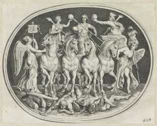 Allegorischer Triumph von Kaiser Licinius Varie Figueri de Agati Antique