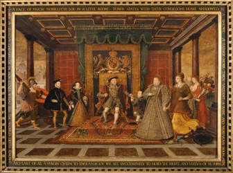 „Die Familie Heinrichs VIII.: Eine Allegorie der Tudor-Nachfolge“, 1572