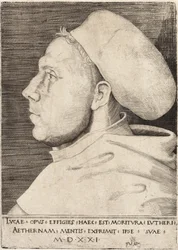 Martin Luther als Augustinermönch von Lucas Cranach dem Älteren 1521