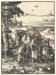 Abraham geht, um Isaak zu opfern