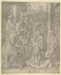 Esther vor Ahasverus, 1518