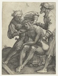 Soldaten geben Christus zu trinken