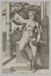 Mäßigkeit, aus der Serie Die Tugenden, 1530