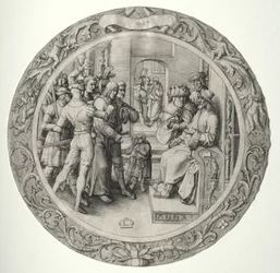 Die Runde Passion: Christus vor dem Hohenpriester