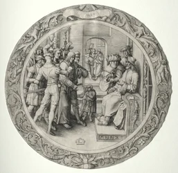Die Runde Passion: Christus vor dem Hohenpriester, 1509