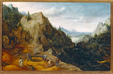 Landschaft mit Eisenwerken