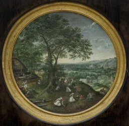 Bauern beim Feiern (Kirmes)