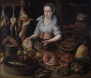 Die Küchenmagd, um 1600