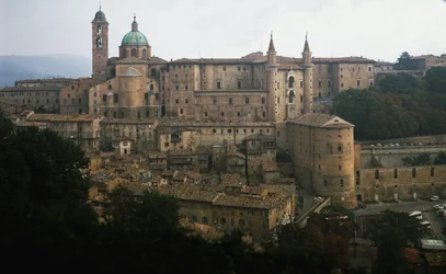 Ansicht des Herzogspalastes von Urbino