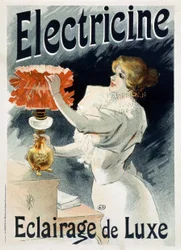 Werbeplakat für „Electricine: luxuriöse Beleuchtung“