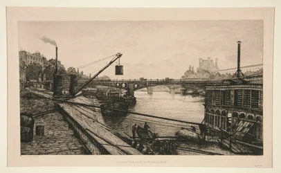 Le pont des Saints-Peres in Paris
