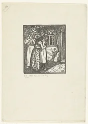 Ruth und Naomi umarmen sich