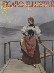 En Suisse (In der Schweiz). Titelblatt von Le Figaro Illustre, Juli 1893
