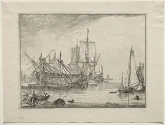 Schiffe in Reparatur, 1701
